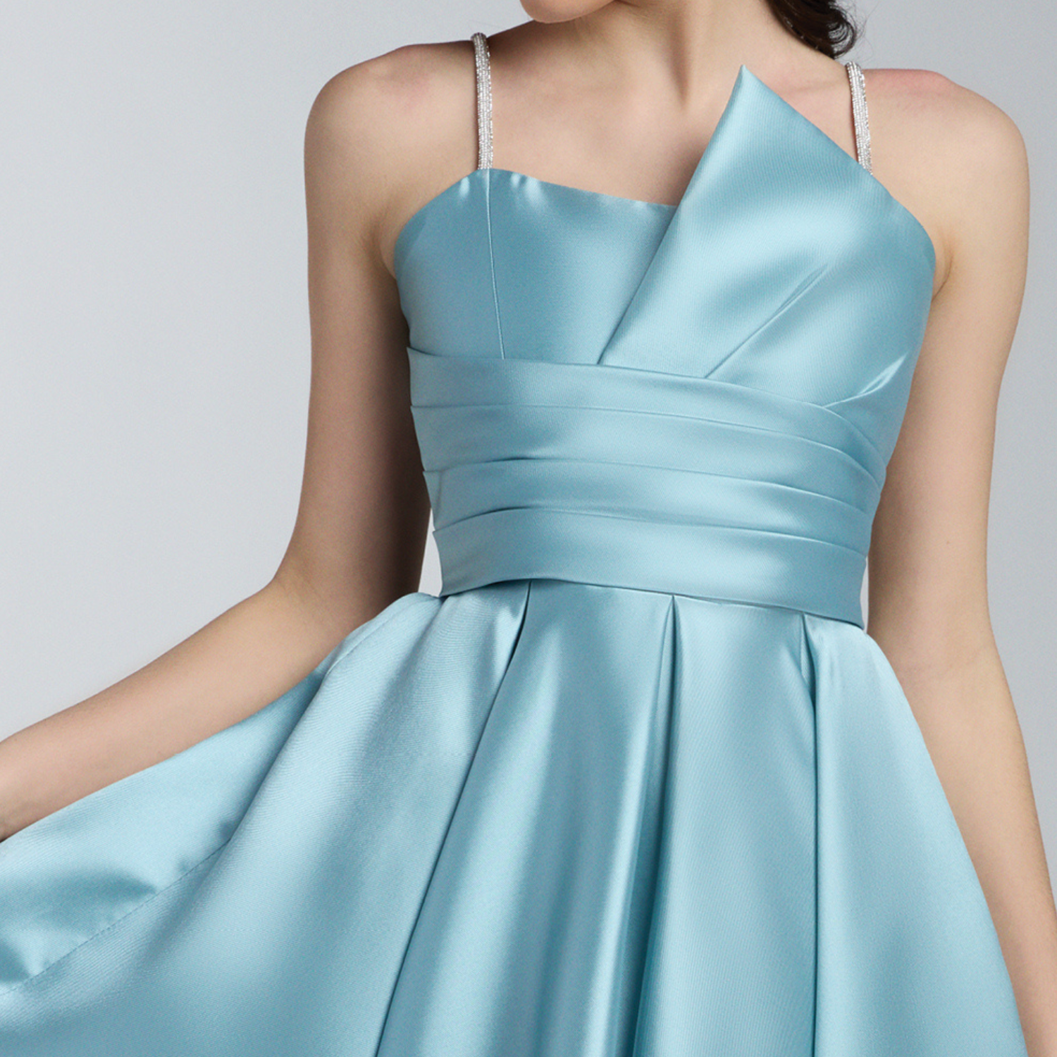 Azure Dream Girls Long Aqua Dress: Rhinestones | Junior Kids Azure Dream Girls Long Aqua Dress: Rhinestones | Junior Kids