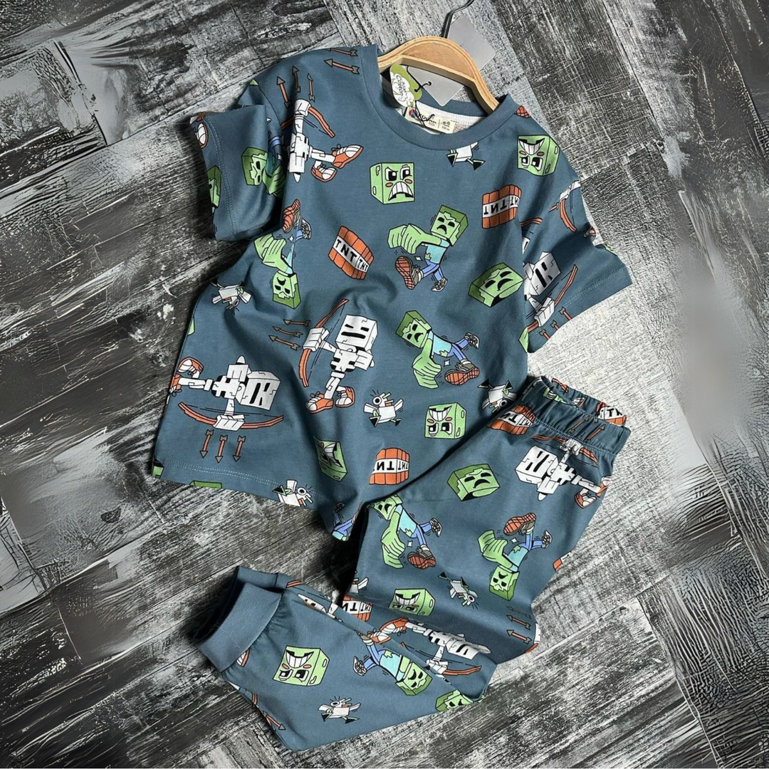 Ensemble pyjama Pixel Adventure pour garçon