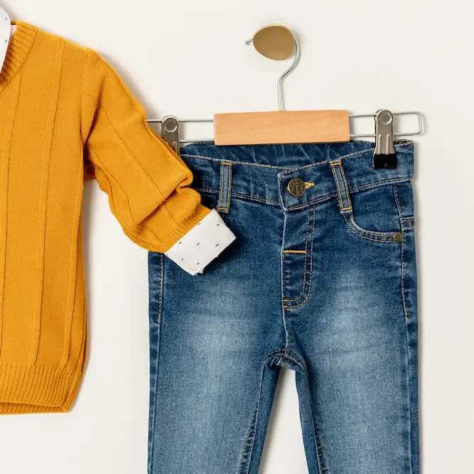 Ensemble mini pull et jean Daddy