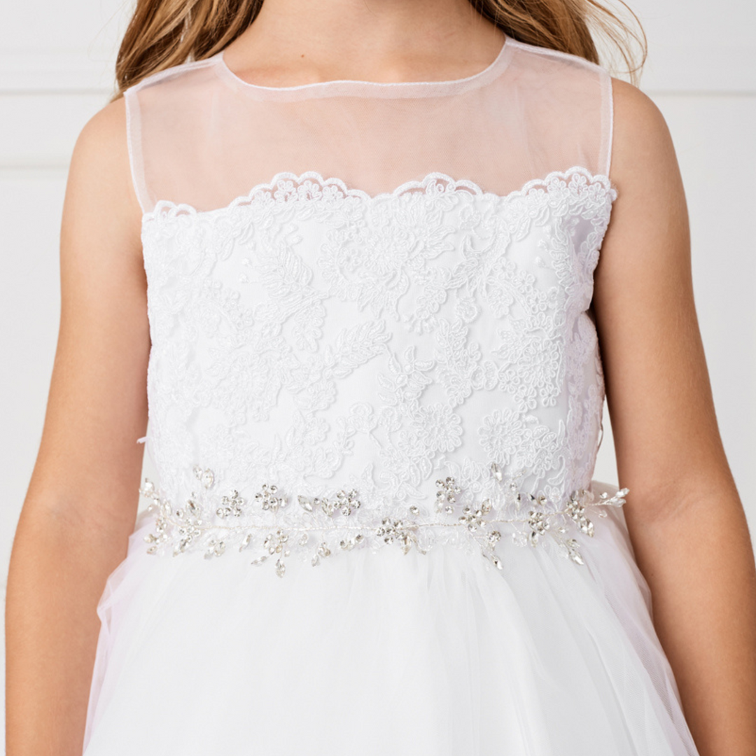 Robe de soirée Isabella Ivory pour filles