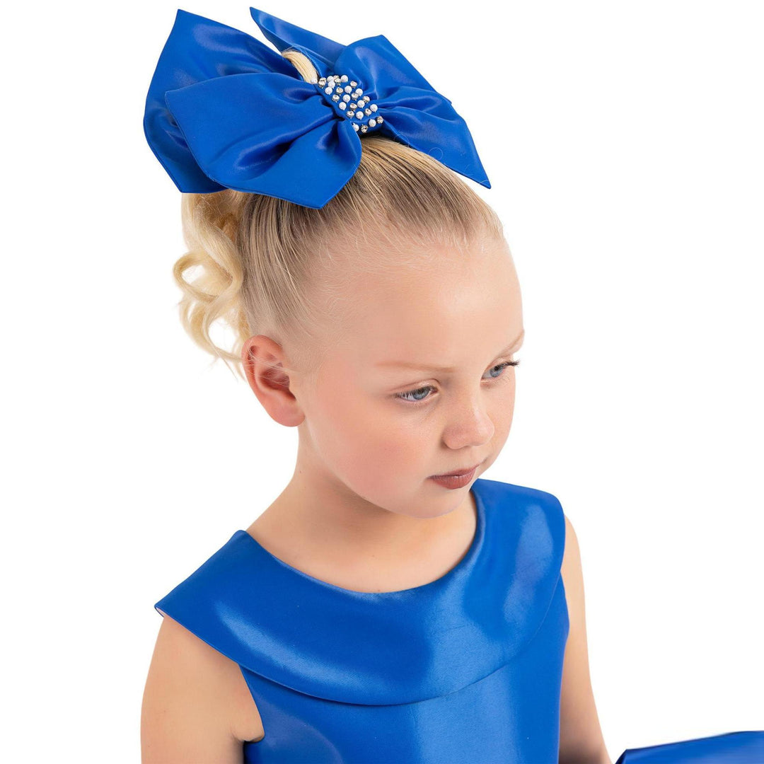 Robe formelle pour filles en satin stellaire