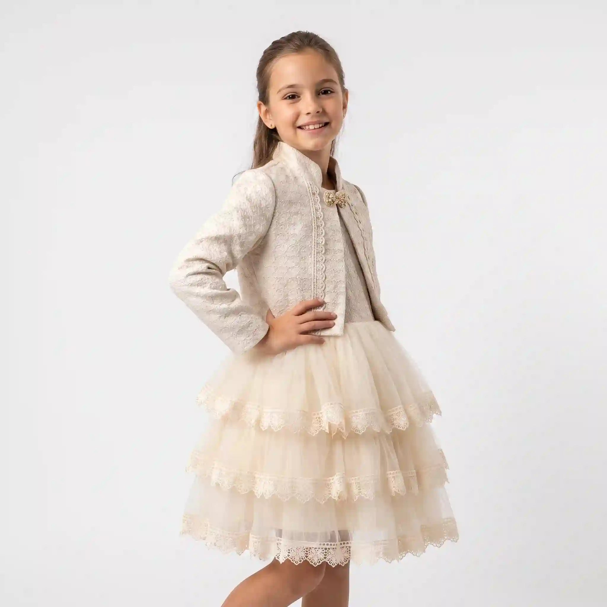 Honeycomb Bolero Dress