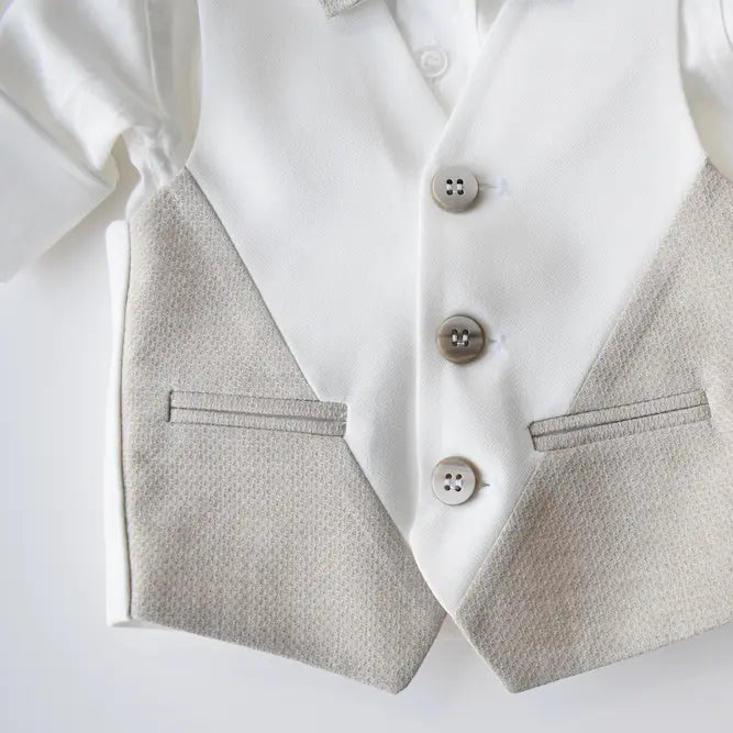 Ensemble de gilet formel pour garçons, étalon italien