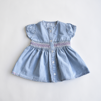 Cloud Cuddle Girls Denim Dress