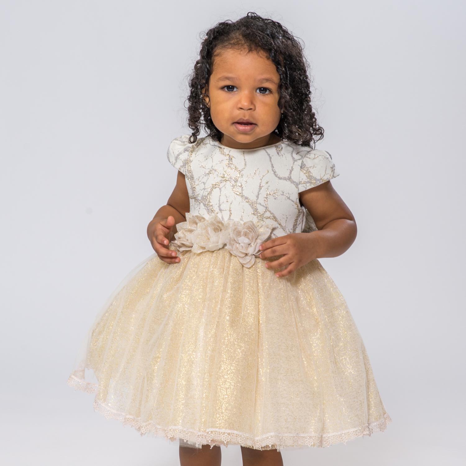 Leana Baby Formal Dress Shoes Gold 18 24M