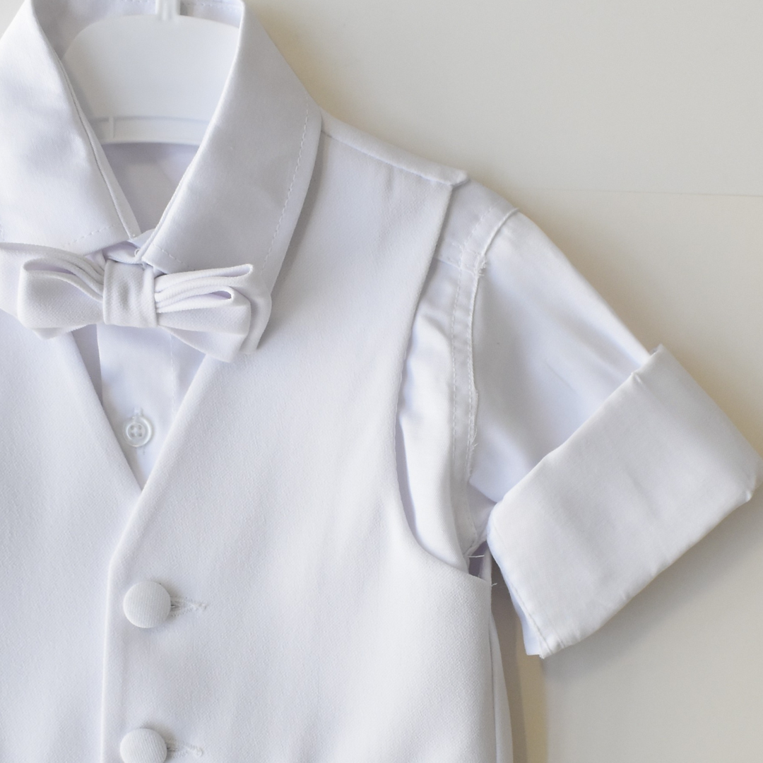 Ensemble gilet et bonnet pour bébé Alessio