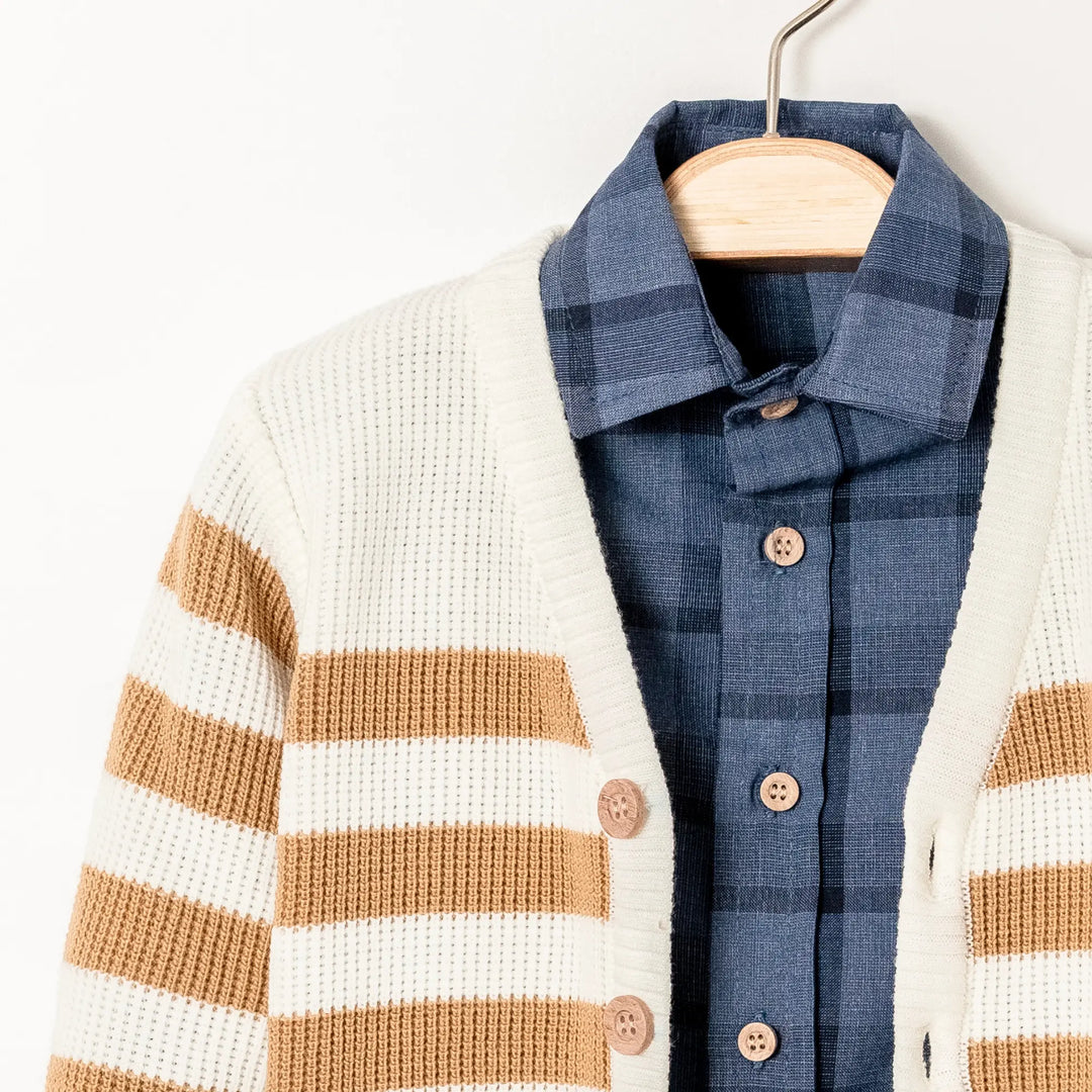 Ensemble pull et jean cool pour grand-père