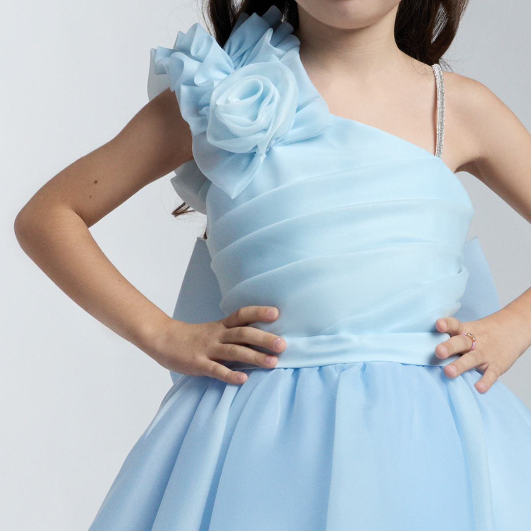 Robe de soirée pour filles, orchidée blush