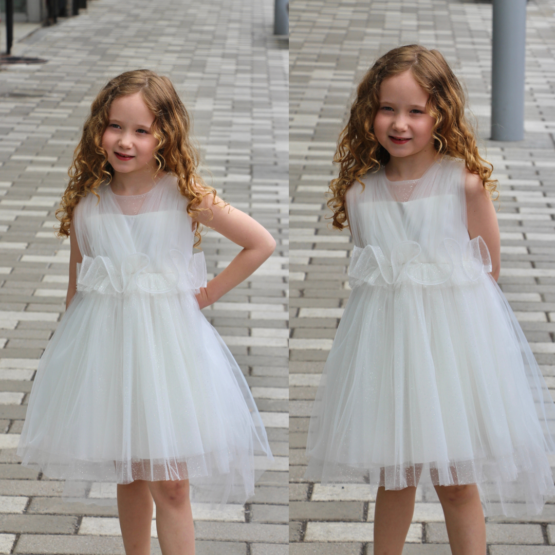 Robe formelle pour filles étoiles scintillantes