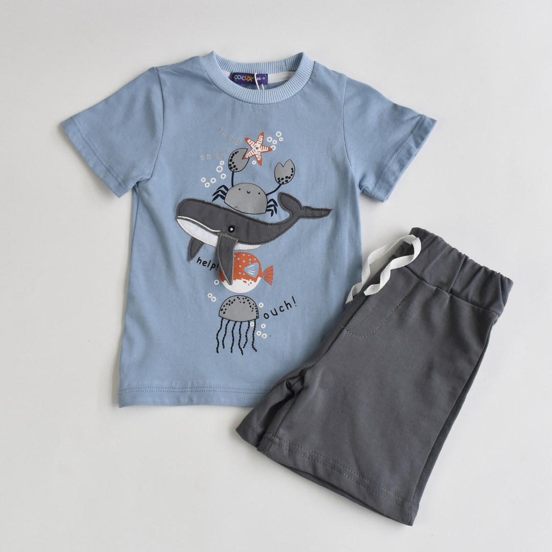 Ensemble court Whale Up pour garçons
