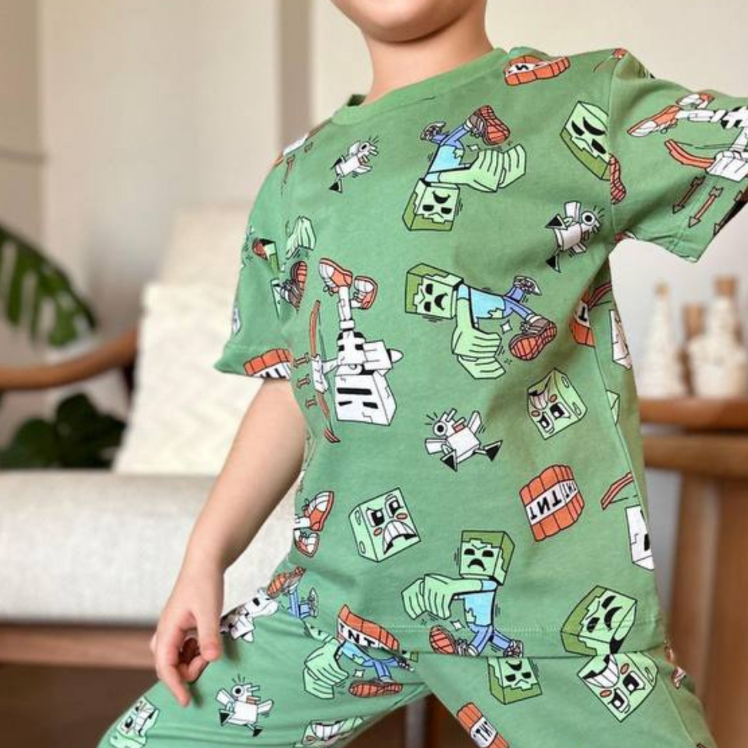 Ensemble pyjama Pixel Adventure pour garçon