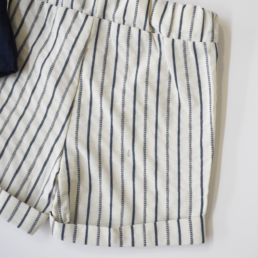 Chill & Striped Casual Short Set