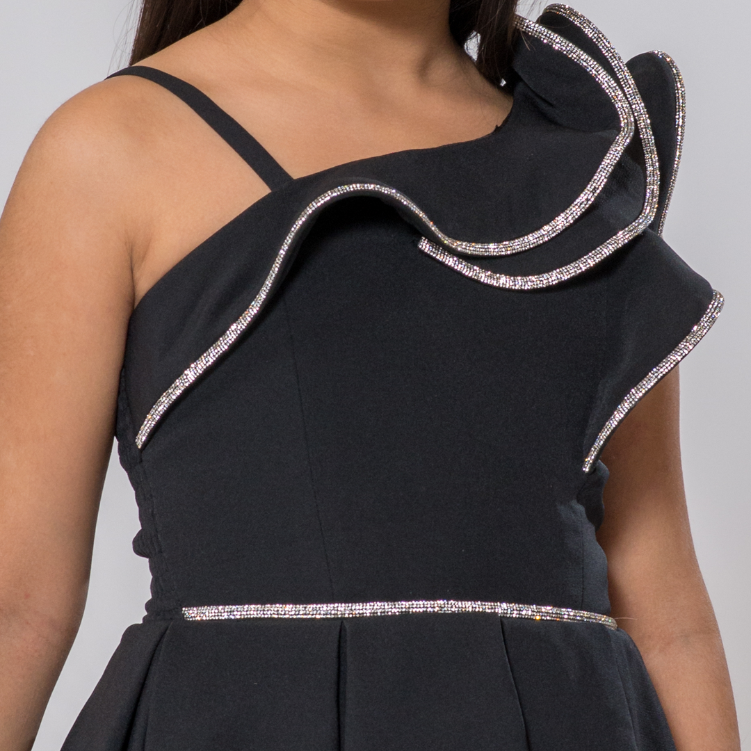 Robe de soirée élégante pour préadolescentes de célébrités