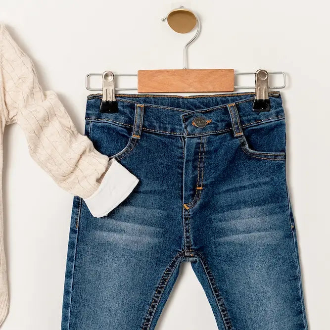 Ensemble pull et jean rouge vif