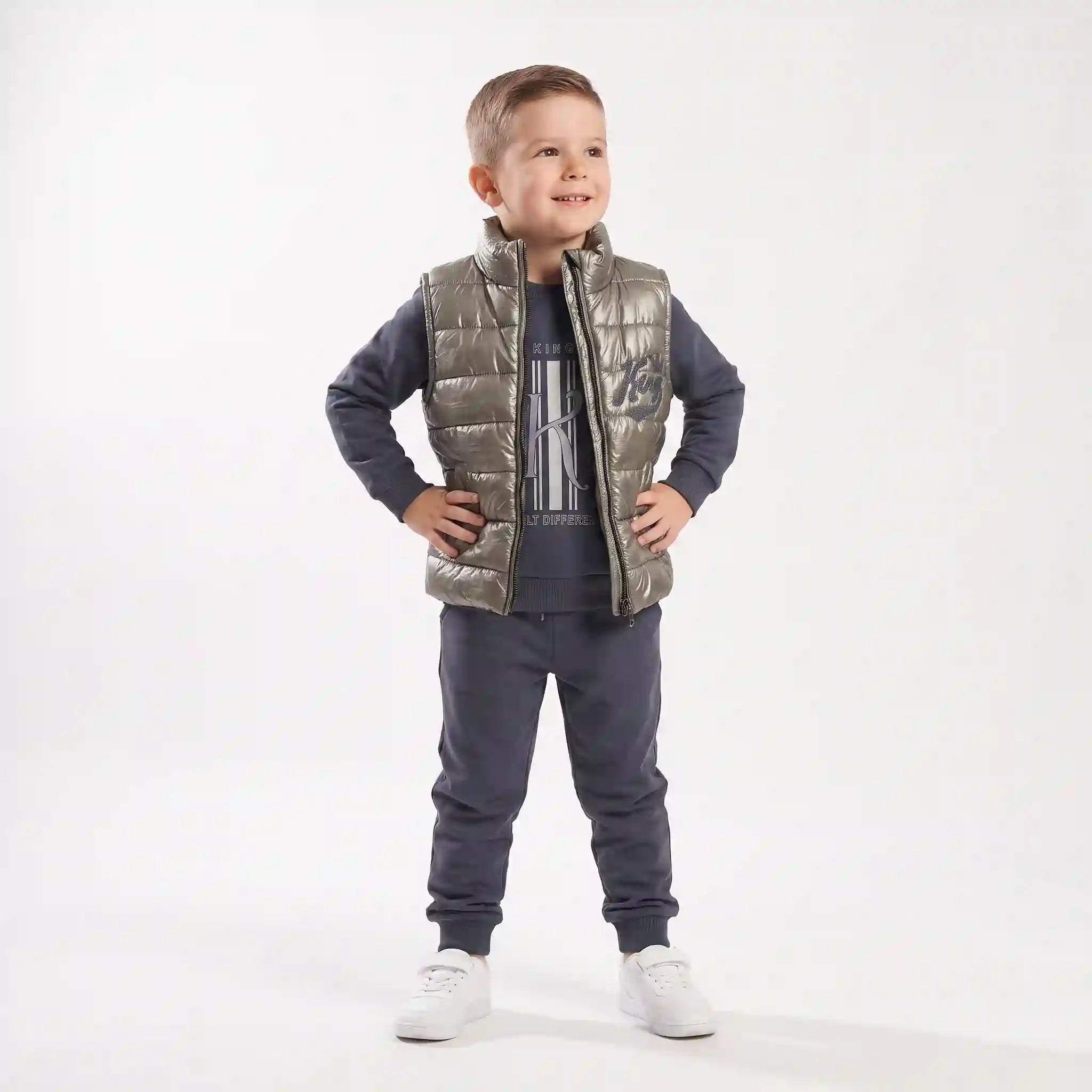 King Puffer Vest Set