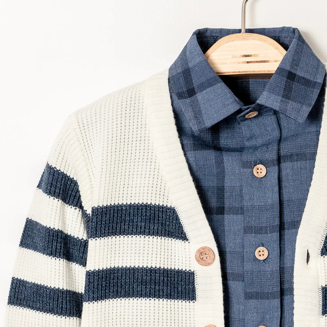 Ensemble pull et jean cool pour grand-père