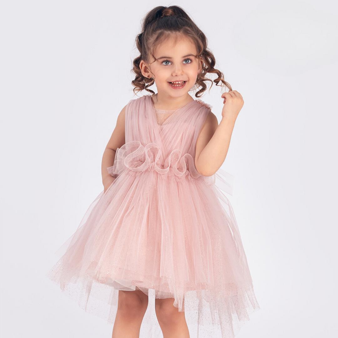 Robe formelle pour filles étoiles scintillantes