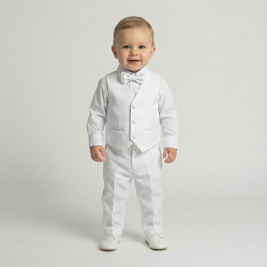 Ensemble gilet et bonnet pour bébé Alessio