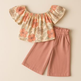 Ensemble décontracté en coton Breeze pour filles
