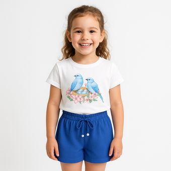 Blue Bird Girls Casual Set