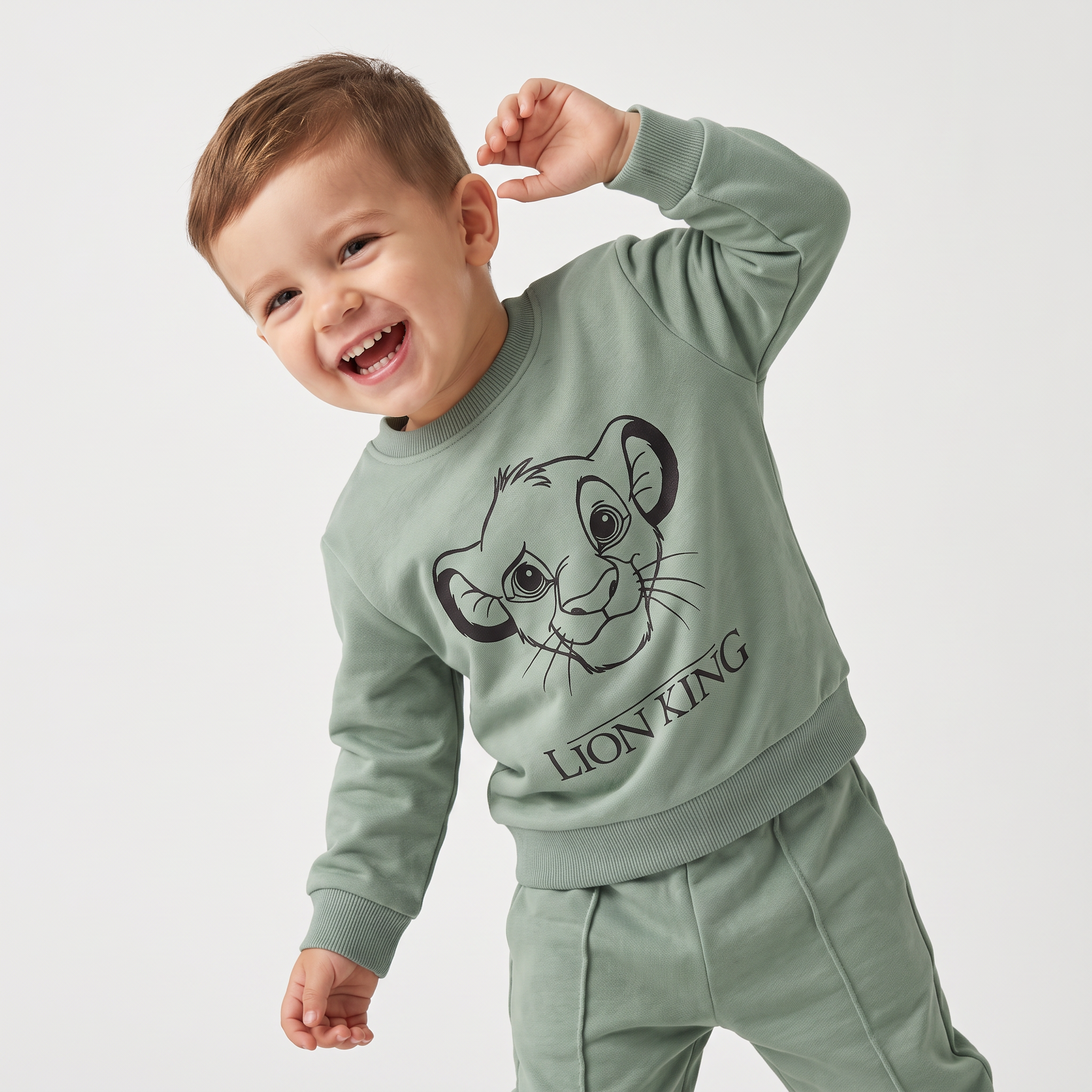Baby Lion Cotton Joggers Set