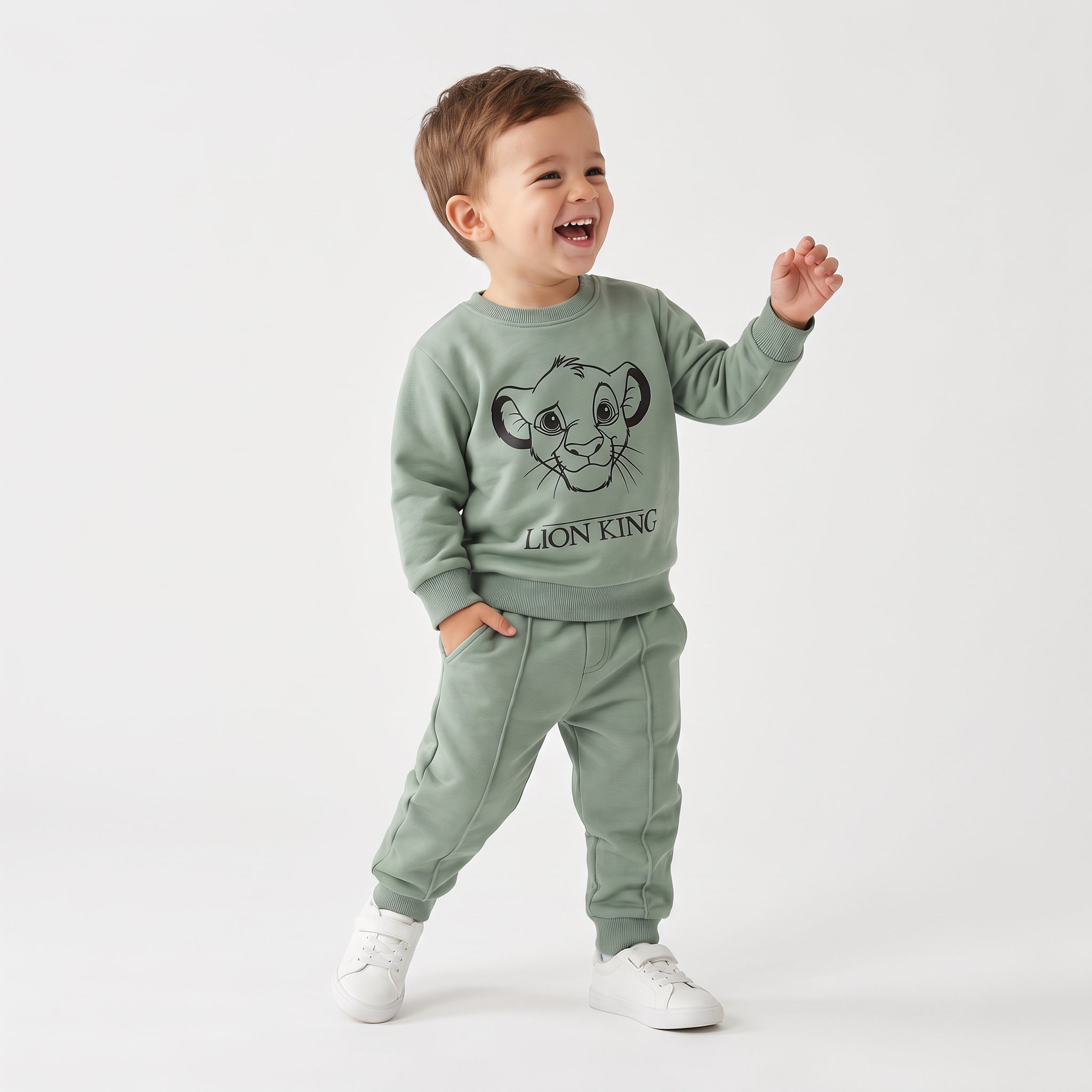 Baby Lion Cotton Joggers Set