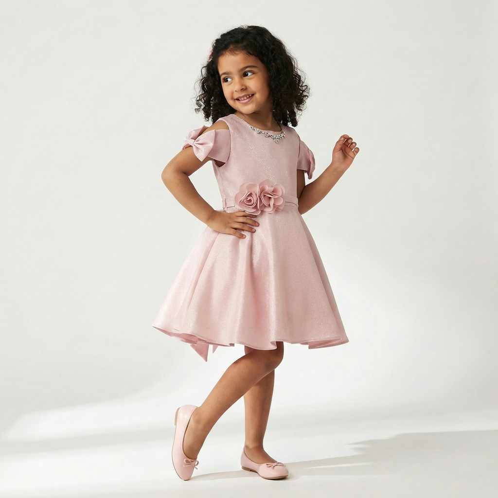 Satin Stella Girls Bolero Dress