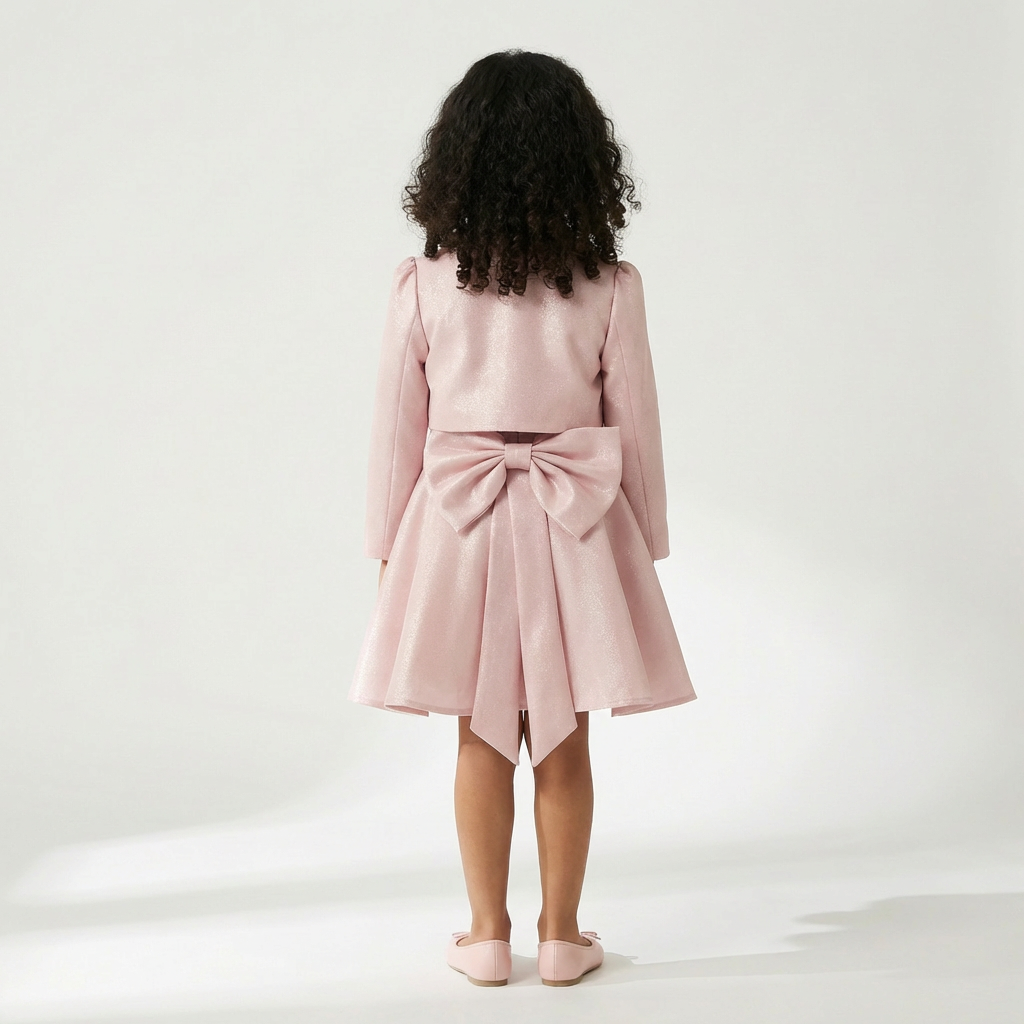 Satin Stella Girls Bolero Dress