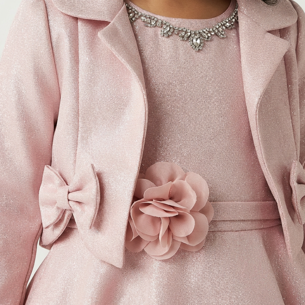 Satin Stella Girls Bolero Dress