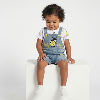 Denim Series – Ladybug Baby Set