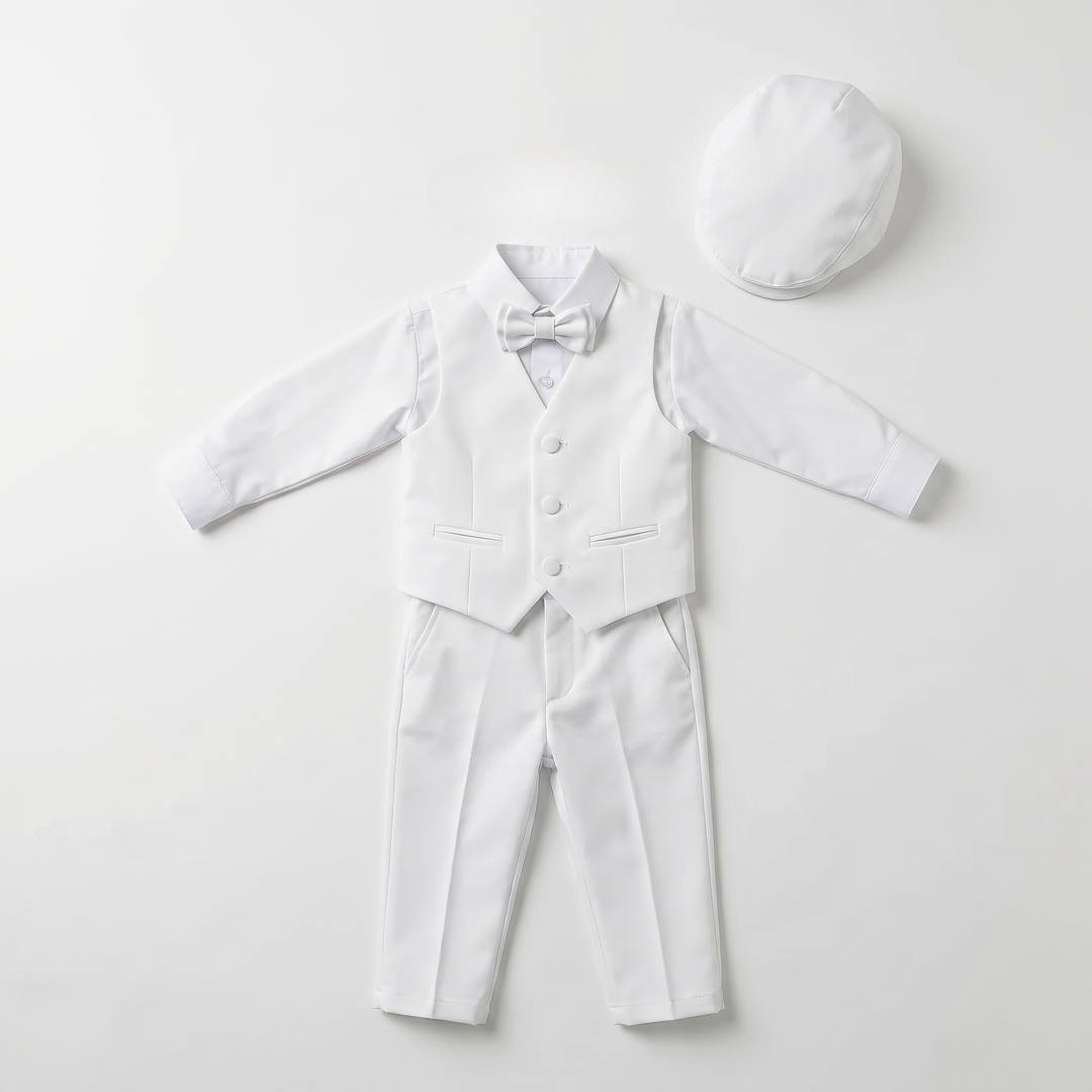 Ensemble gilet et bonnet pour bébé Alessio