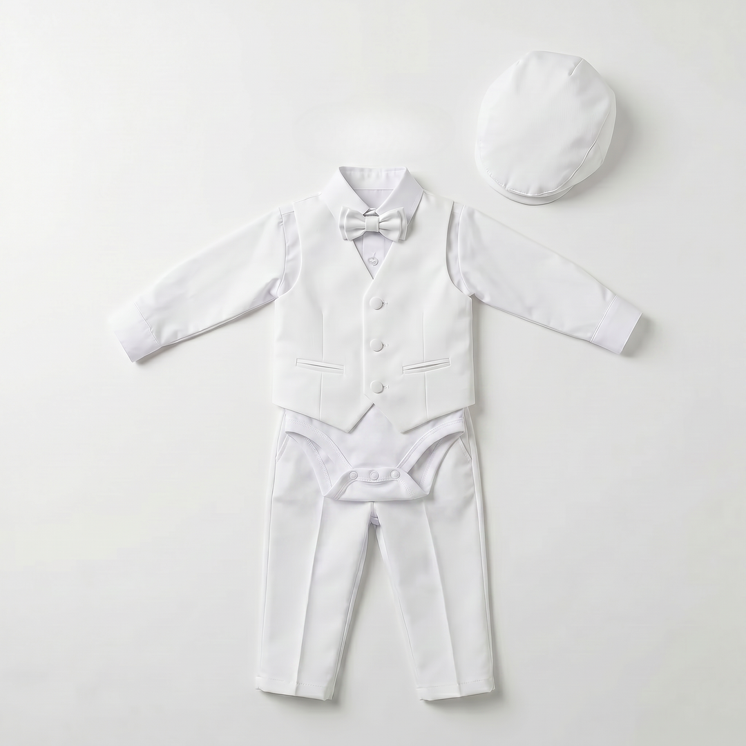 Ensemble gilet et bonnet pour bébé Alessio