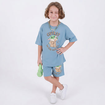 Space Bros Boys Shorts Set
