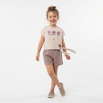 Flower Trio Girls Casual Set