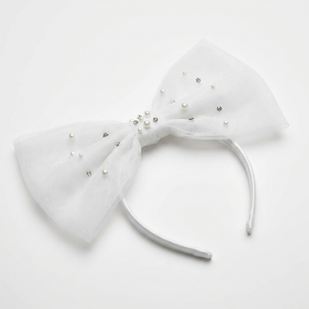 Pearl Bow Headpiece