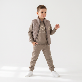 Coat of Arms Puffer Vest Set