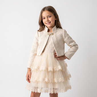 Honeycomb Bolero Dress
