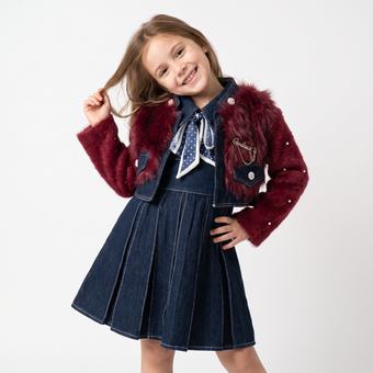 Winter Belle Bolero & Denim Dress Set