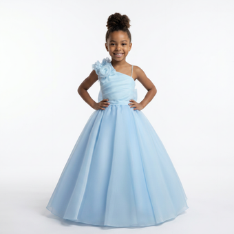 Robe de soirée pour filles, orchidée blush