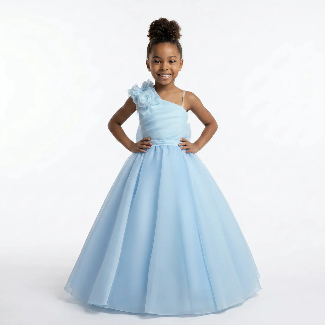 Robe de soirée pour filles, orchidée blush