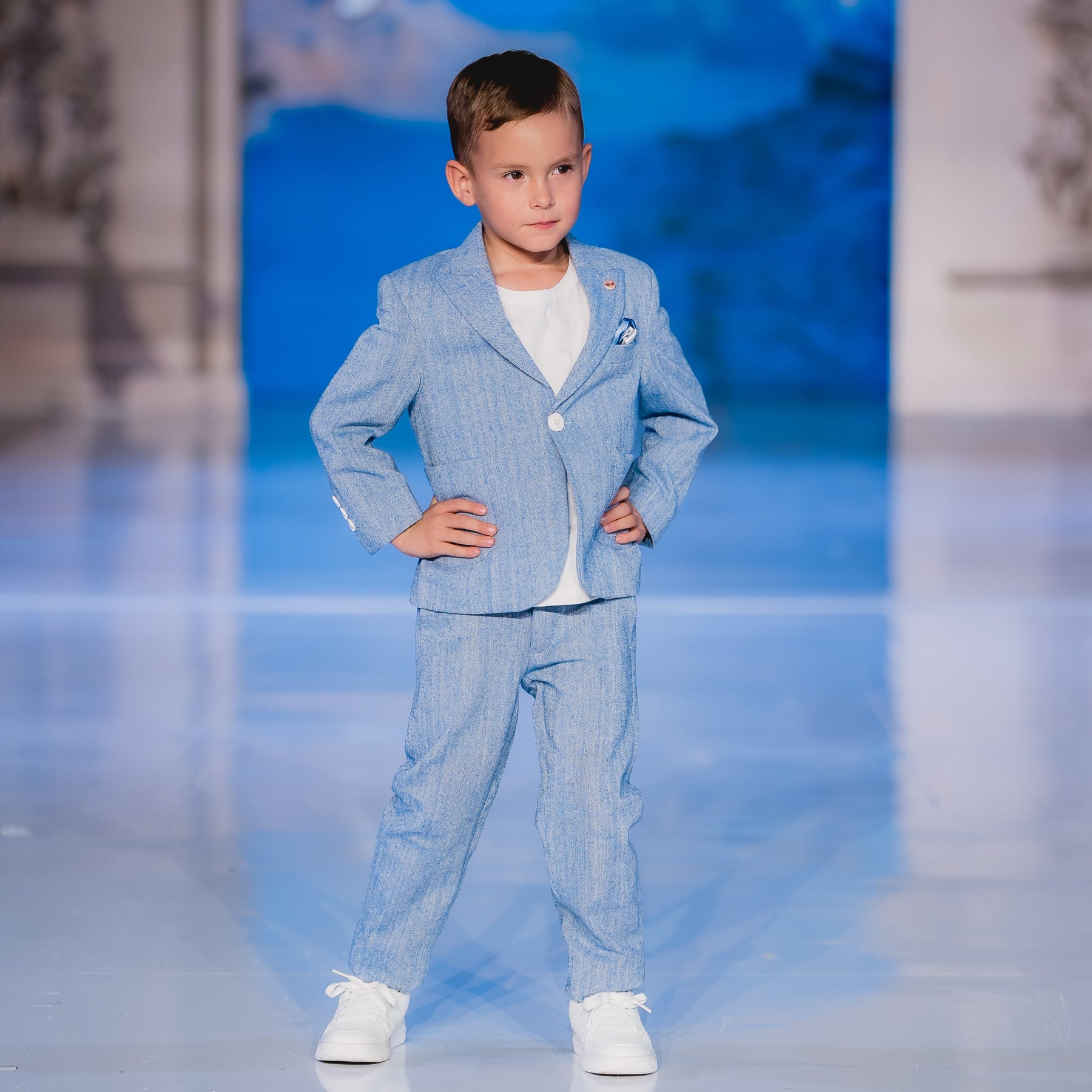 Costume cool en lin Leo pour garçons