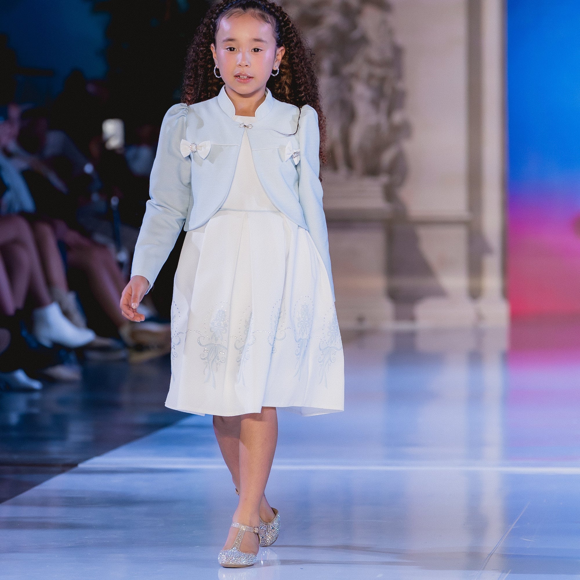 Baby Blue Elegant Girl Dress