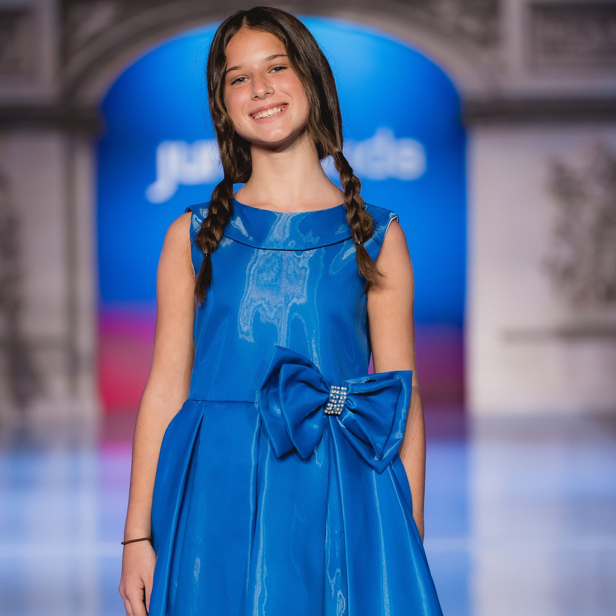 Stellar Satin Girls Formal Dress