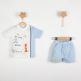 Robotic Baby Casual Shorts Set