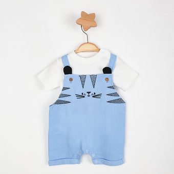 Tiger Baby Boys Overall Set