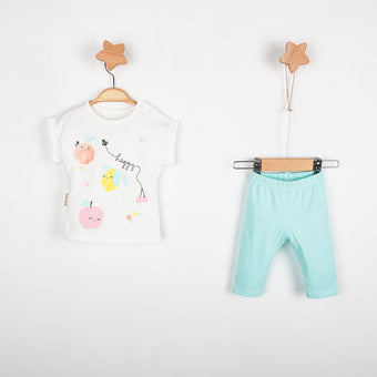 Ensemble de leggings Happy Fruit pour bébé fille