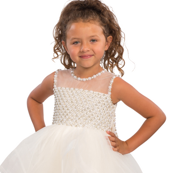 Robe formelle pour filles Pearly Beauty