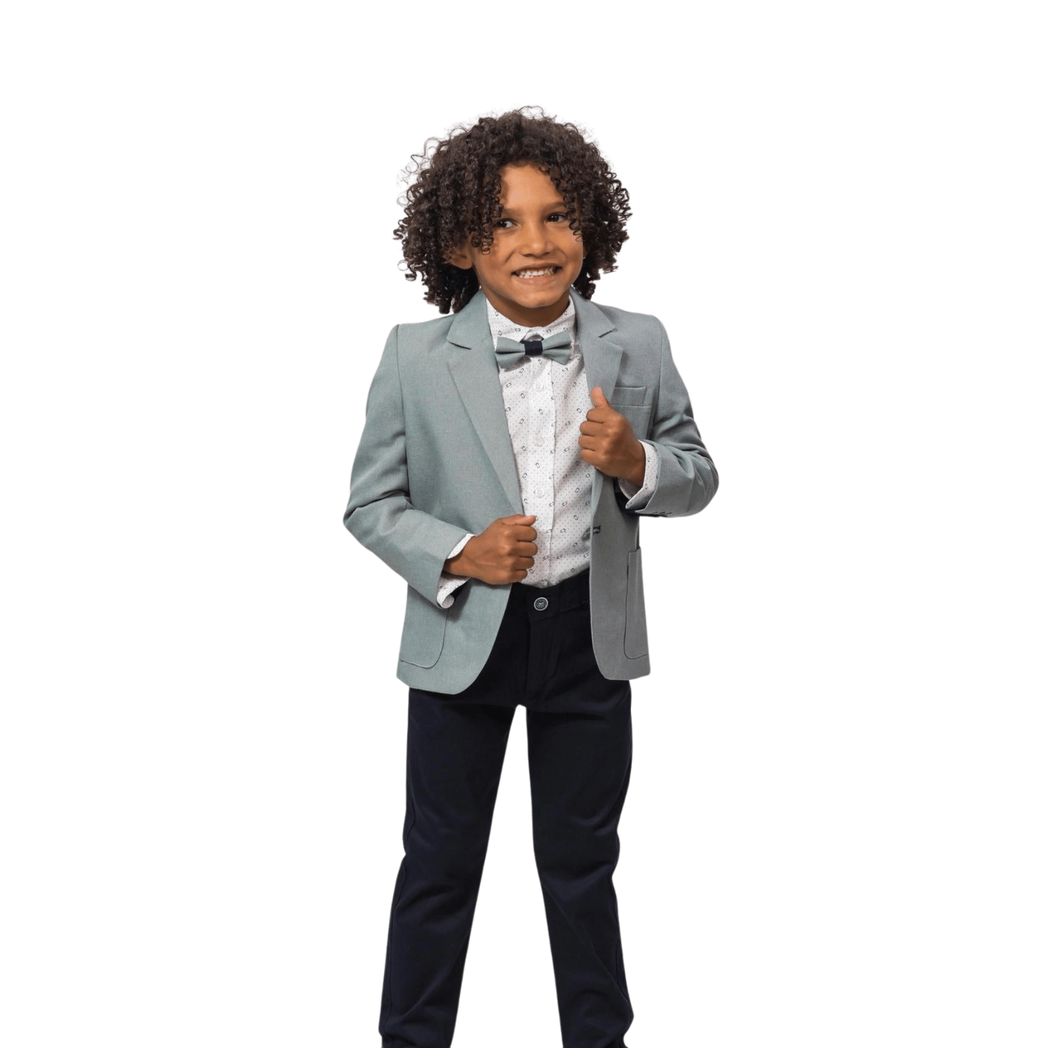 Conventional Grey Formal Boys Suit