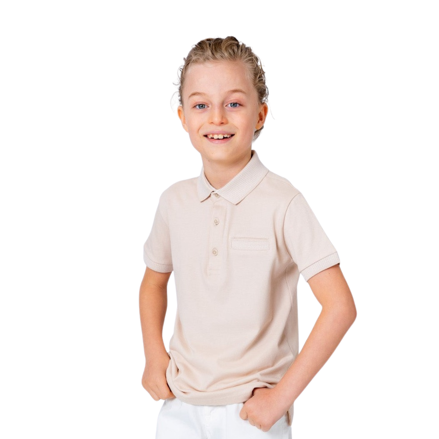 Boys white polo sales shirt