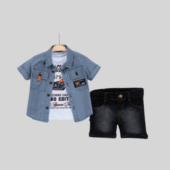 Vintage Bike Boys Casual Set